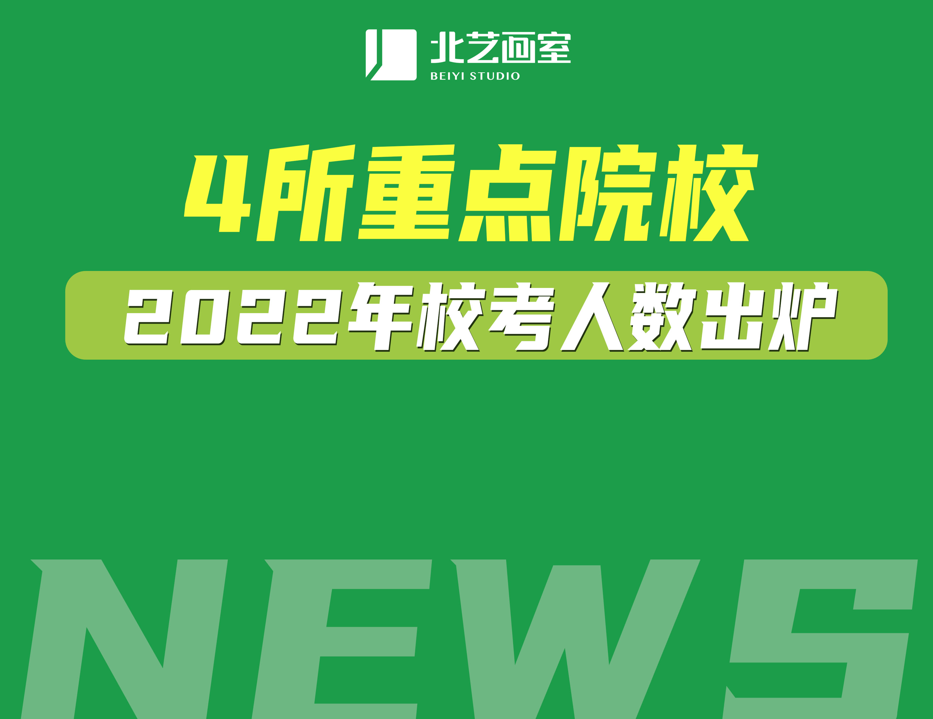 这4所重点艺术院校2022年校考人数出炉！淘汰率继续上升？