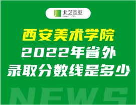 西安美术学院2022年省外录取分数线是多少？如何选择专业志愿填报