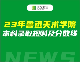 2023年鲁迅美术学院本科录取规则及分数线