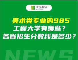 美术类专业的985工程大学有哪些？各省招生分数线是多少？